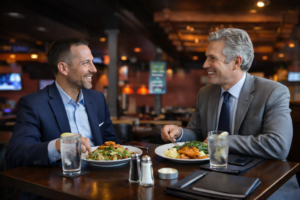 Business lunch at the Oakwood